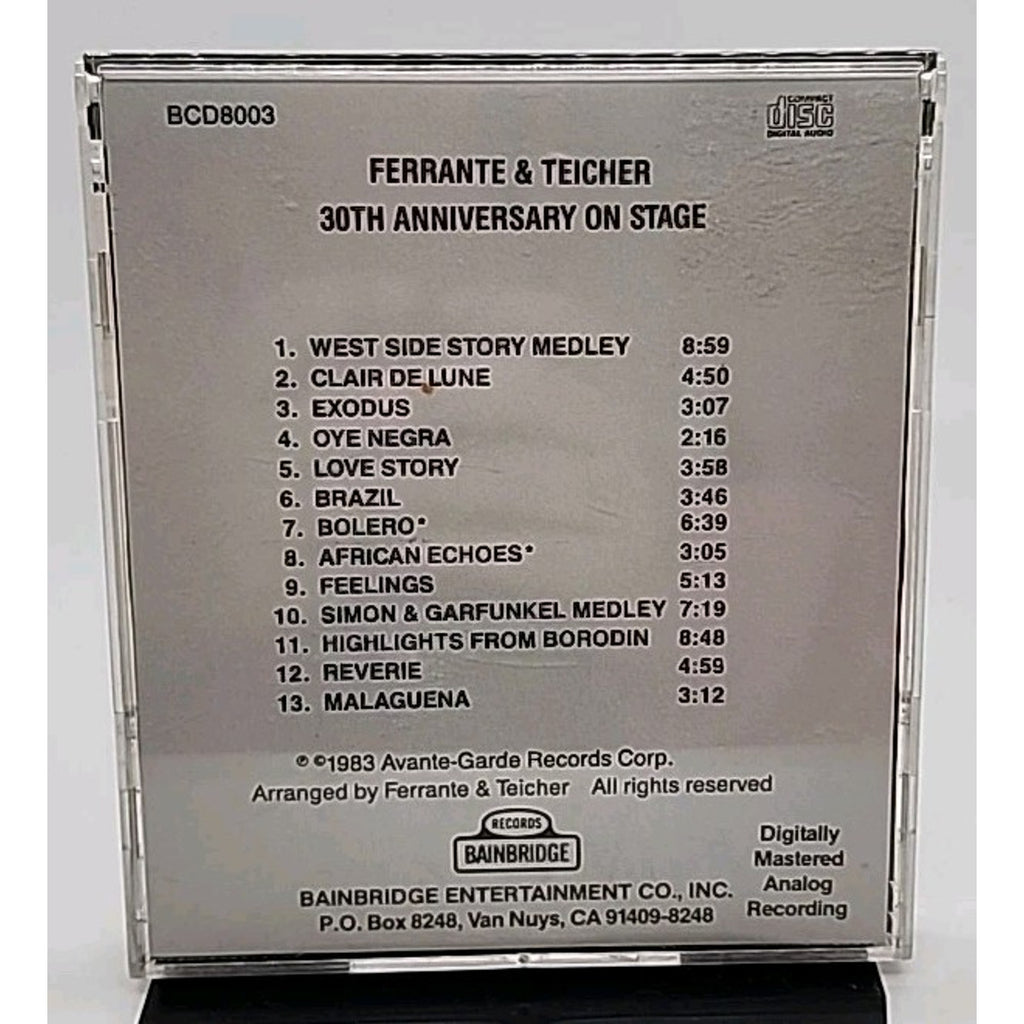 30th Anniversary on Stage By Ferrante & Teicher CD