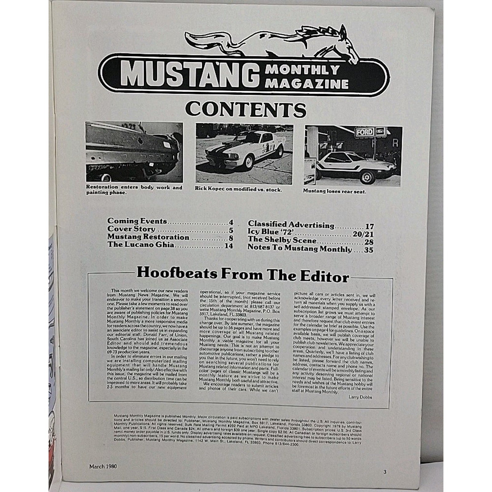 Mustang Monthly Magazine - March 1980 - Vol. 3 No. 2