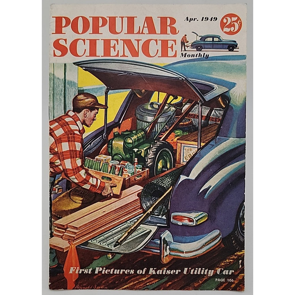 Popular Science Monthly April 1949 Kaiser Utility Car
