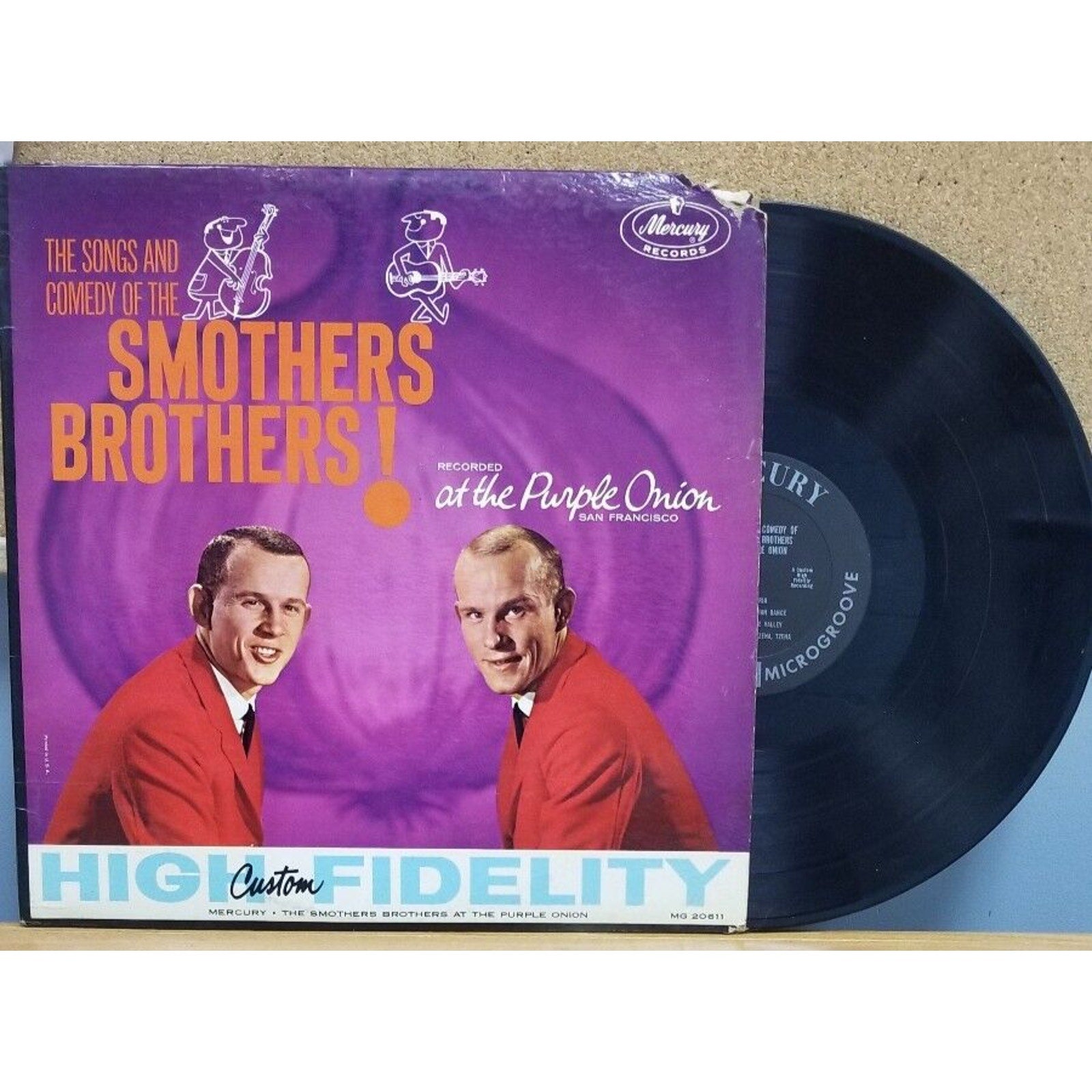 Smothers Brothers "At the Purple Onion" LP with sleeve
