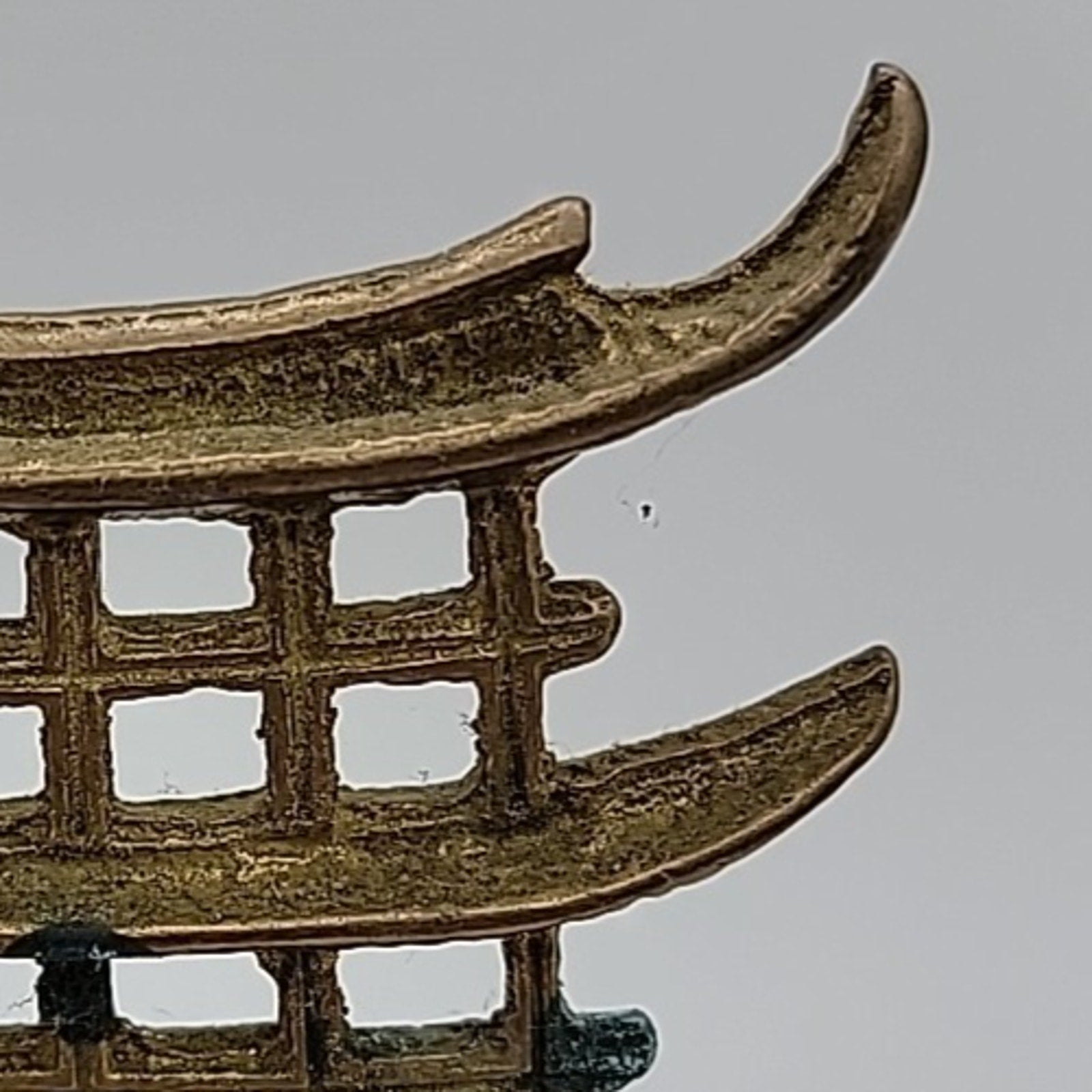 1960s Vintage Brass Pagoda Temple Style Bell