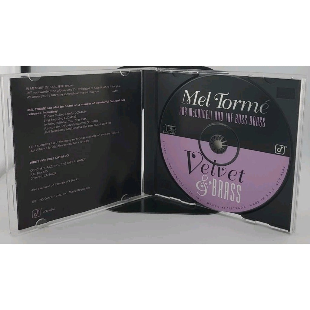 Velvet & Brass Mel Torme, Rob McConnell And The Boss Brass CD