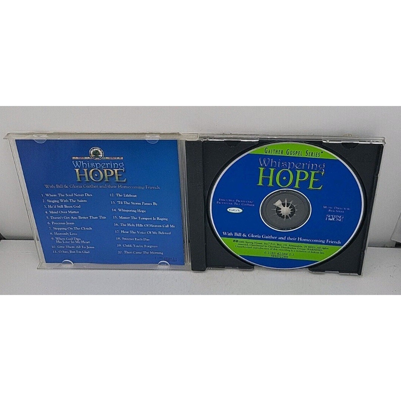 Whispering Hope by Bill Gaither (CD, 2000)