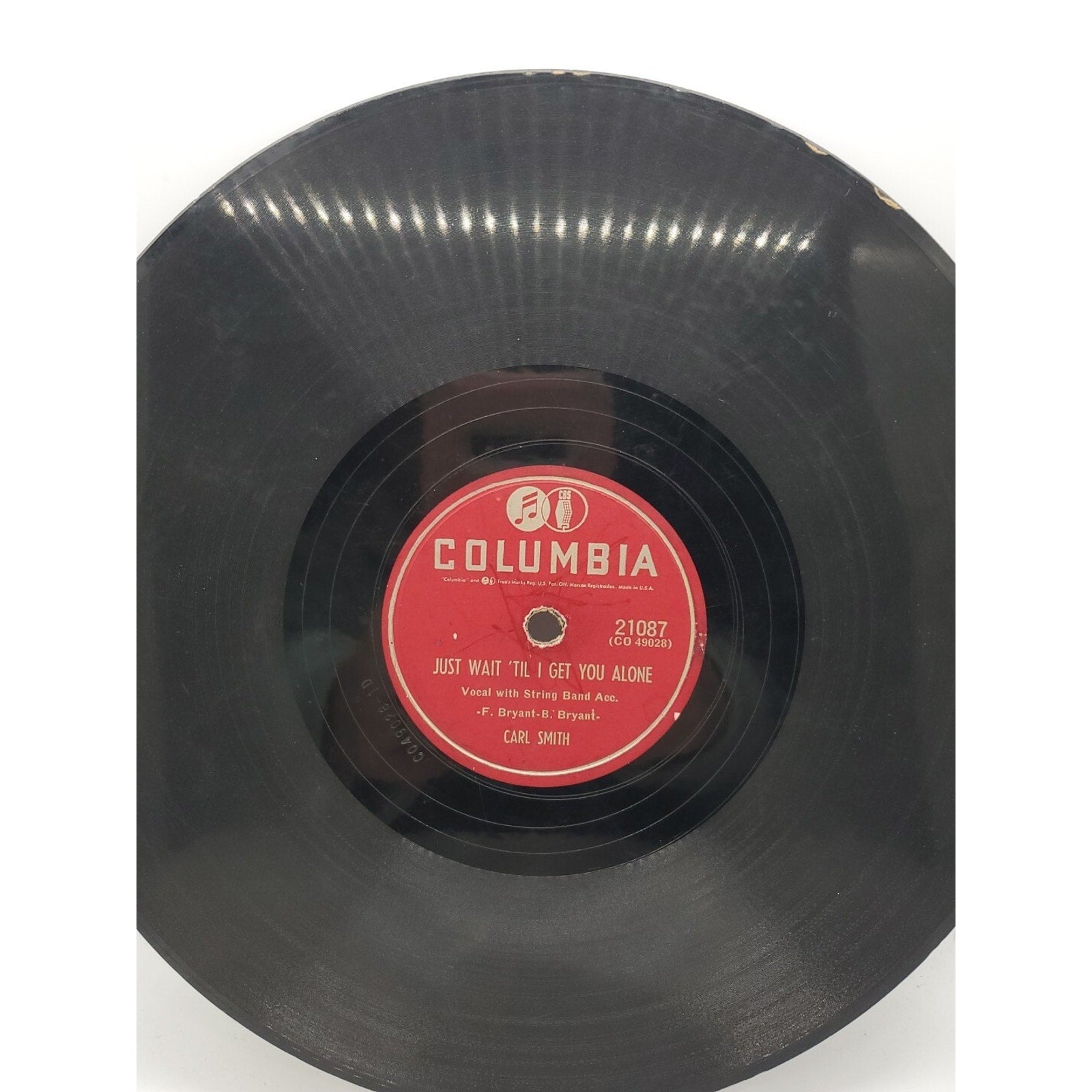 Carl Smith Just Wait 'Til I Get You Alone/Orchids Mean Goodbye (Record)