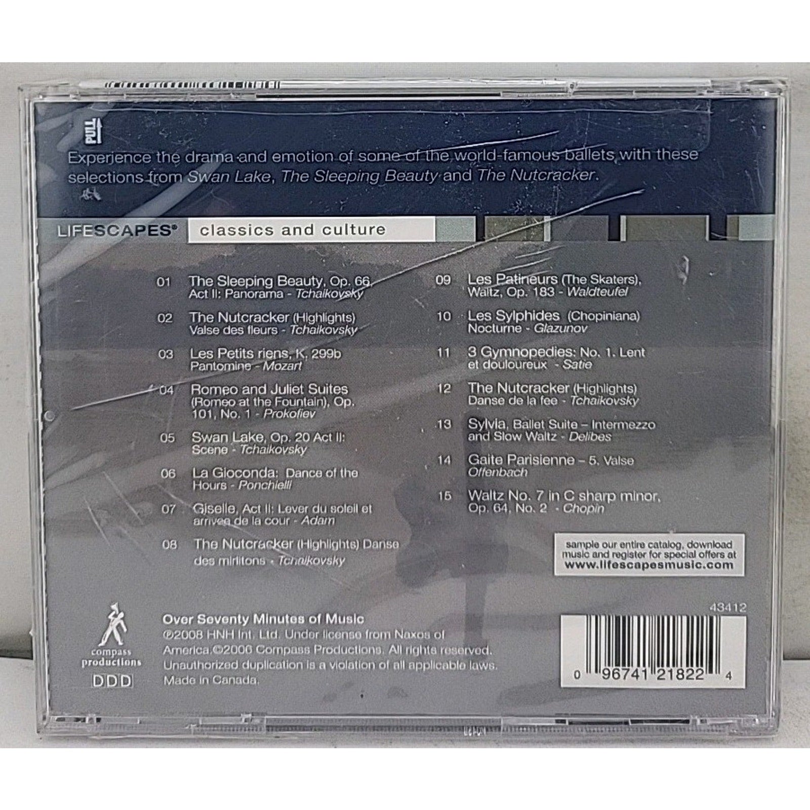 Lifescapes Classics And Culture - Swan Lake: Classical Ballets CD *Brand New*