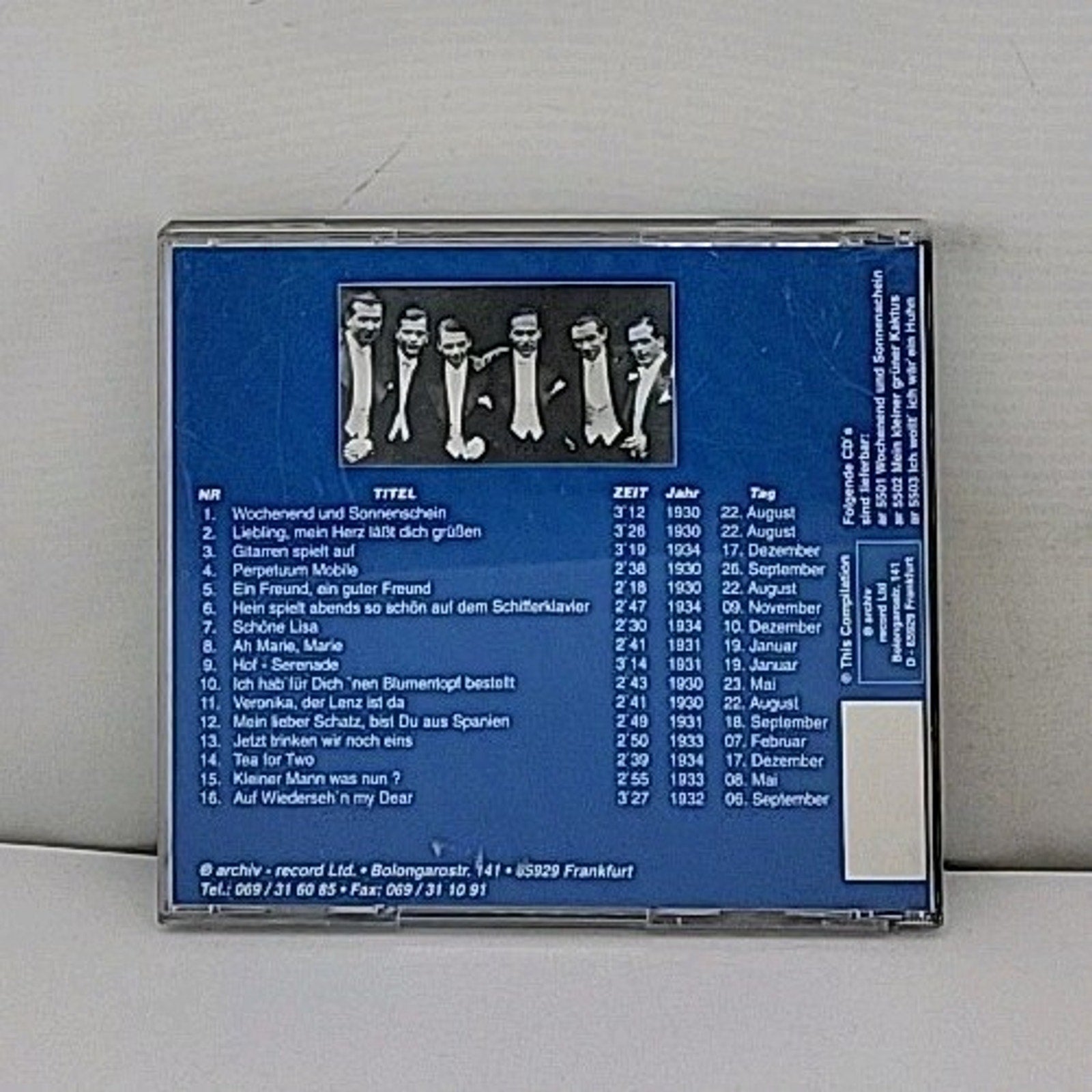 Comedian Harmonists By Wochenend Und Sonnenschein CD