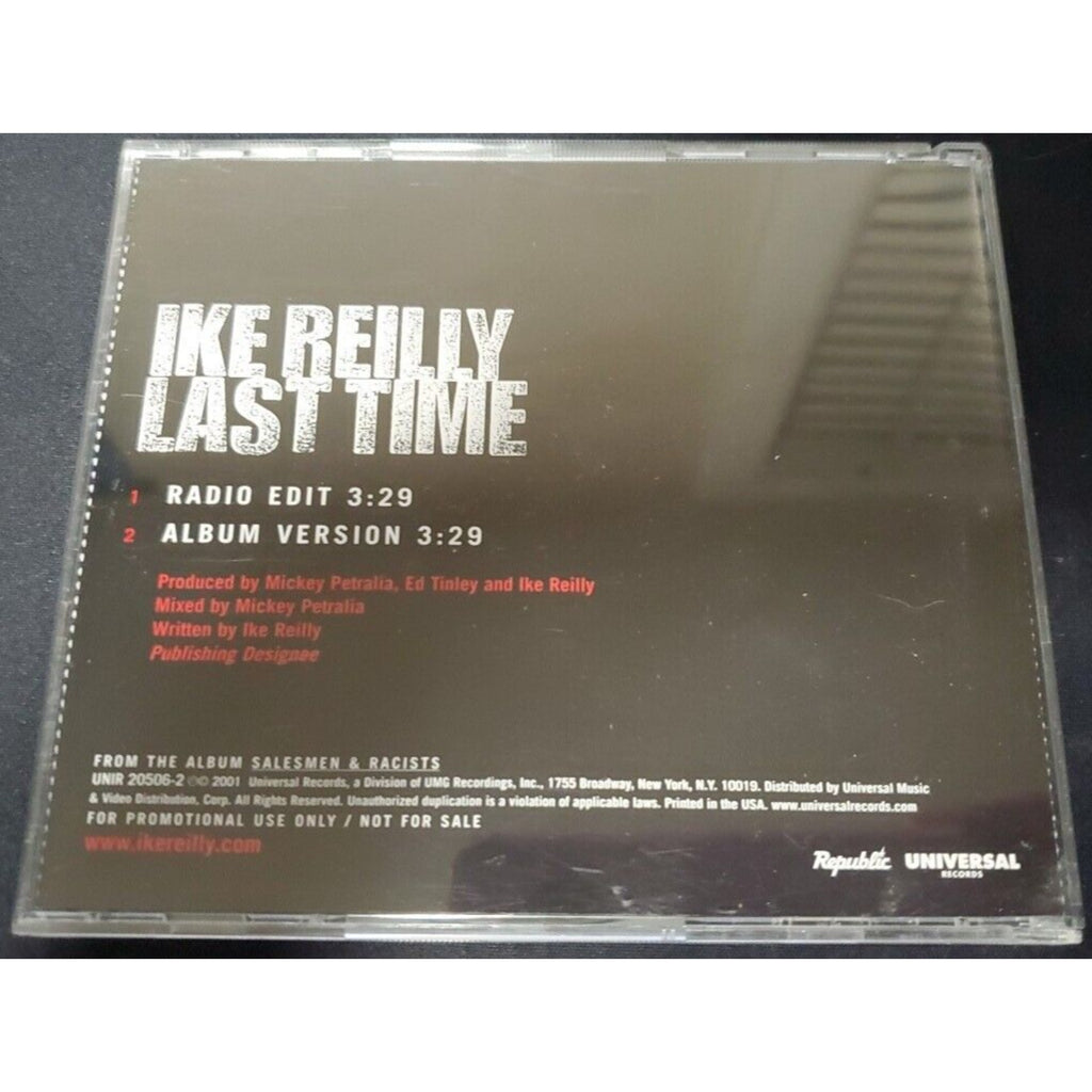 Ike Reilly Last Time RARE EDIT PROMO DJ CD single 2001