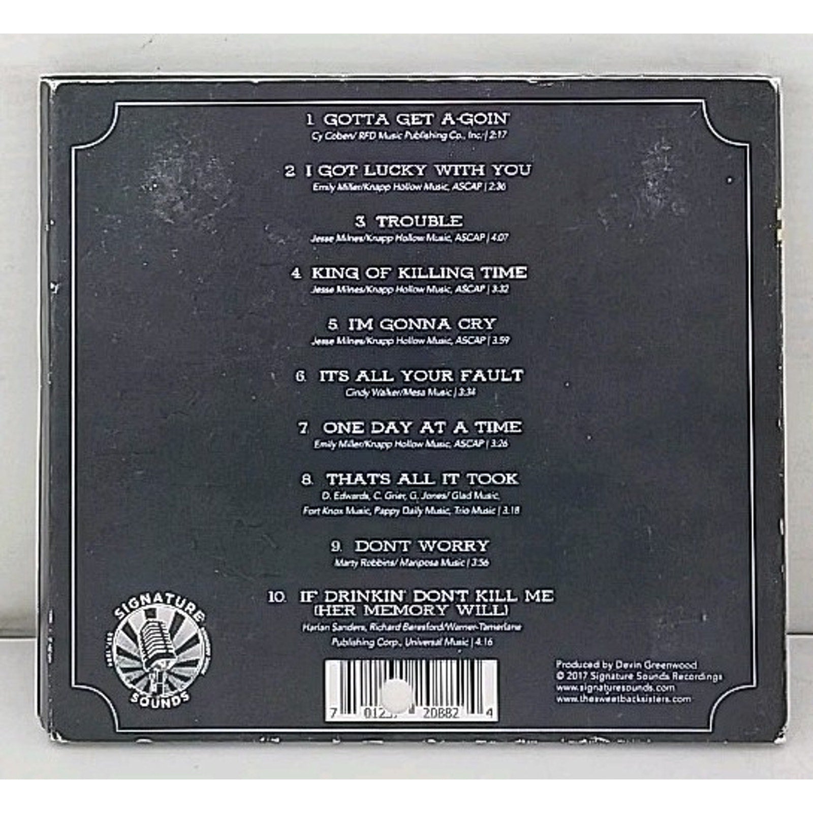 King of Killing Time by Sweetback Sisters (CD, 2017)