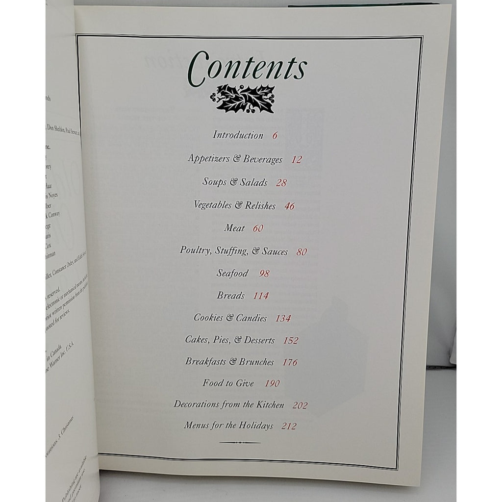 Old-Fashioned Christmas Cookbook by Time-Life Books Editors (1999, Hardcover)