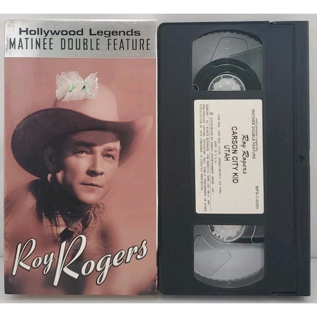 Roy Rogers Double Feature Carson City Kid and Utah (VHS)