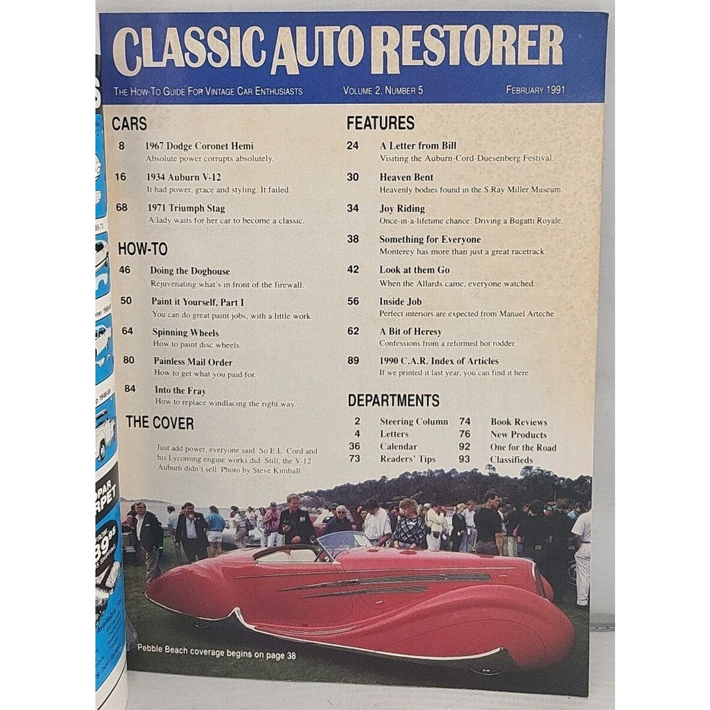 Classic Auto Restorer Magazine - February 1991 - Volume 2 Number 5