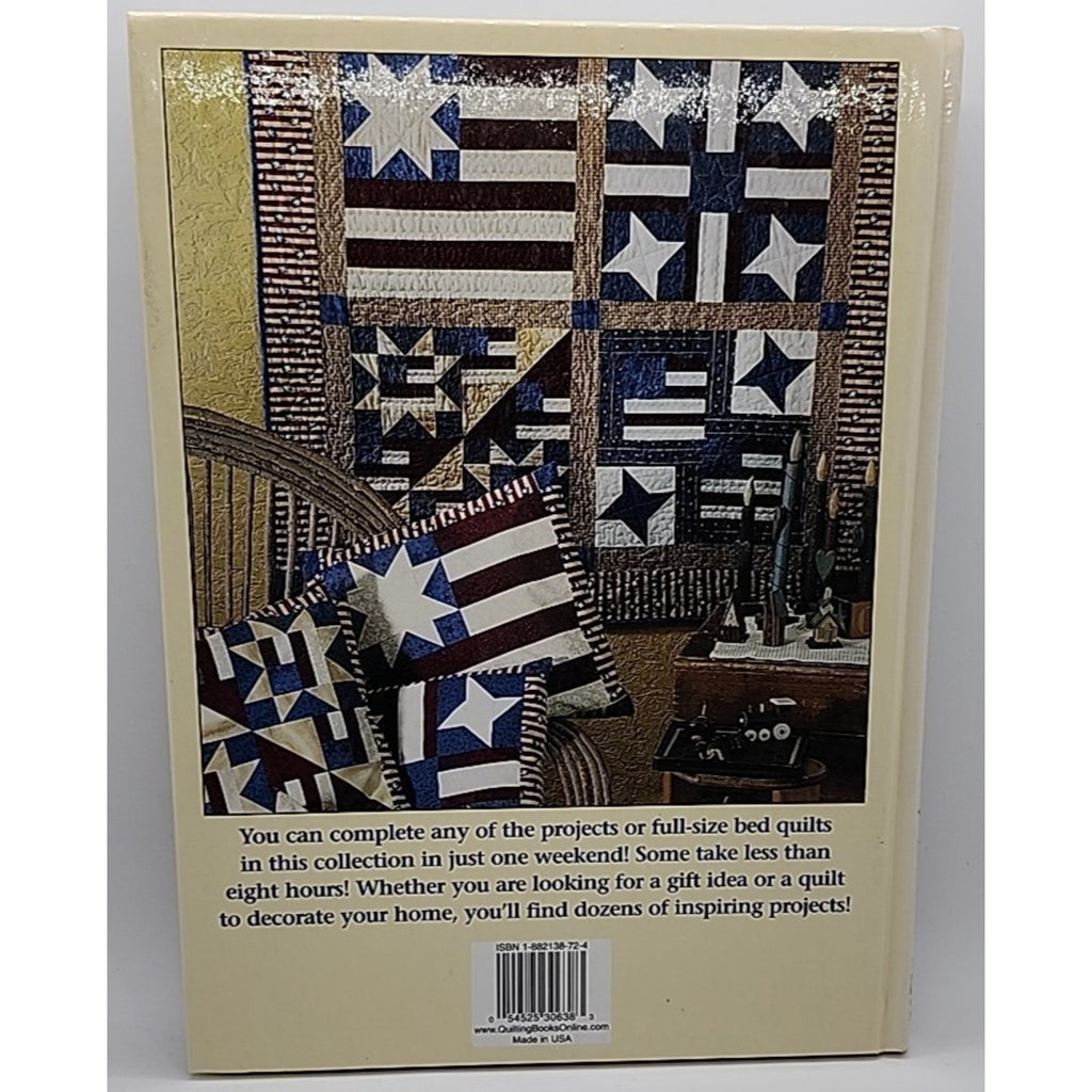 Quick To Stitch Weekend Quilts & Projects Jeanne Stauffer Hardcover Book 2001