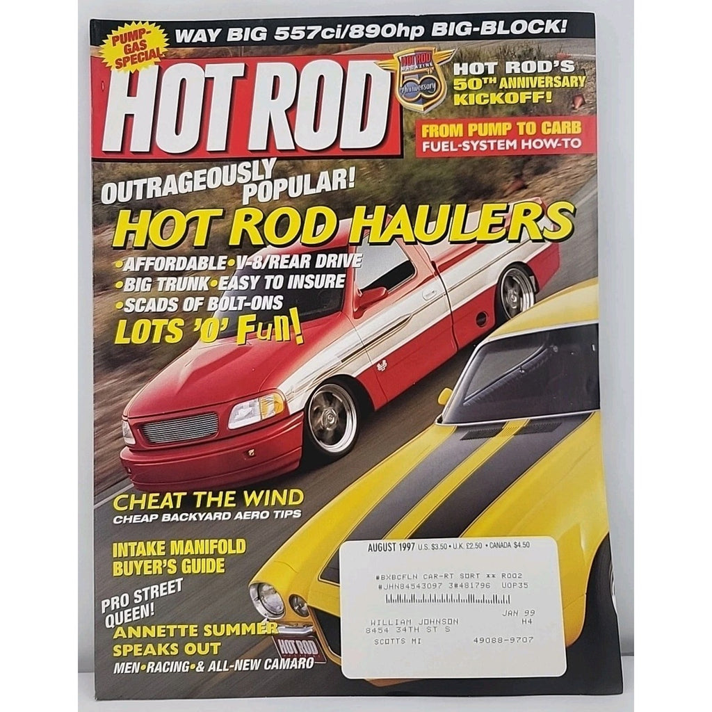 Hot Rod Magazine August 1997