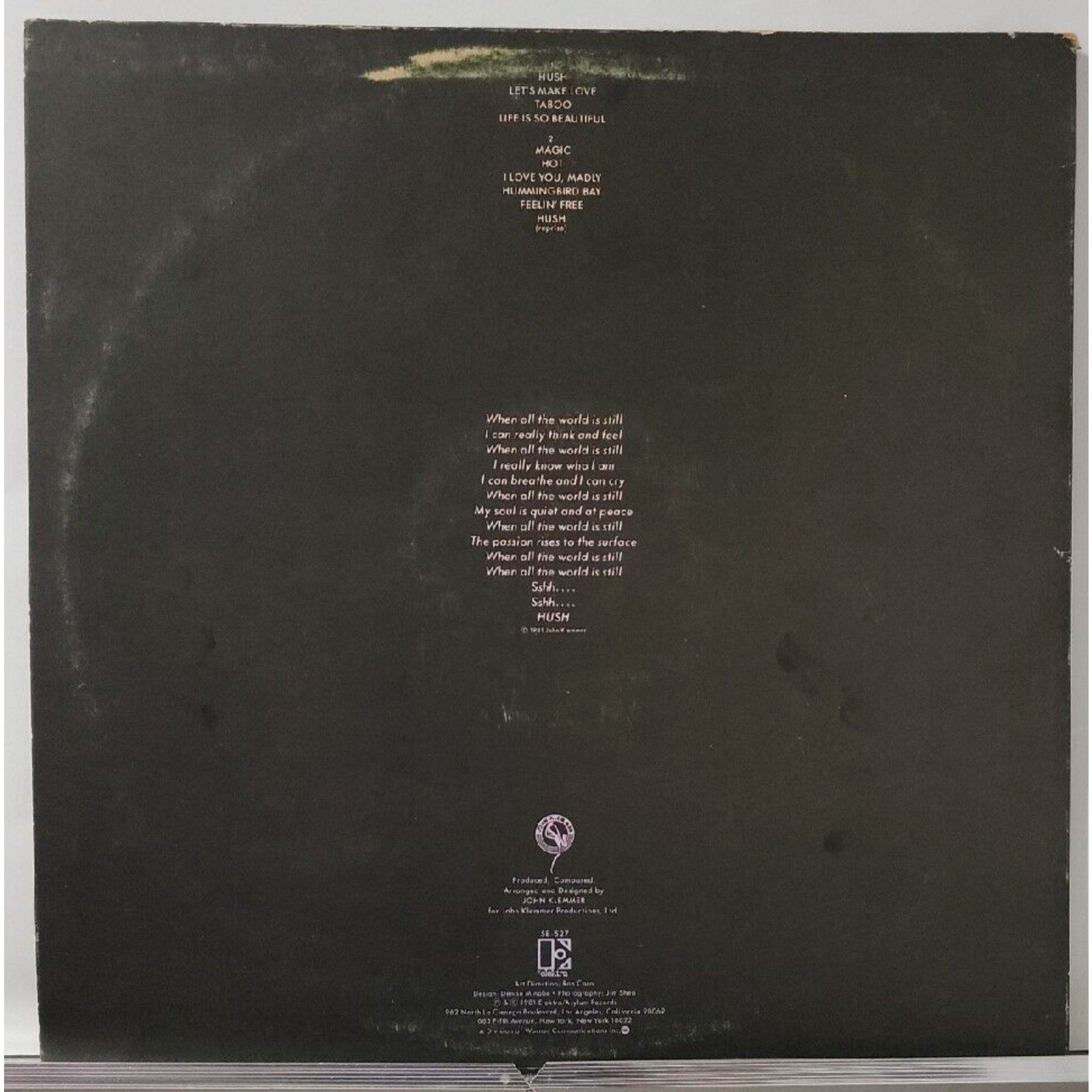 John Klemmer Hush (Record)