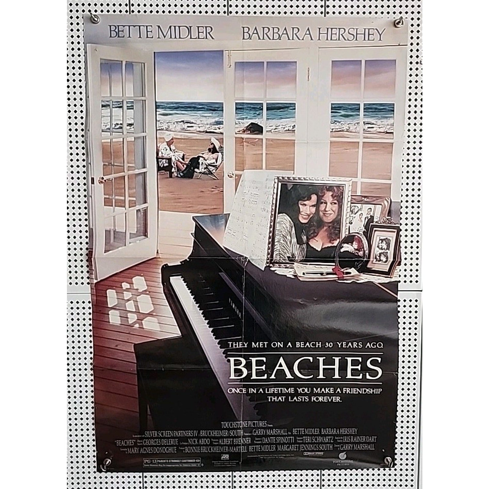 Beaches 1988 Original Single Sided Movie Poster One Sheet Bette Milder 27x40