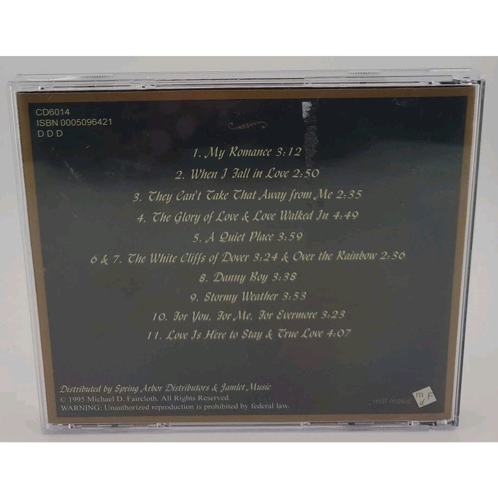 Michael Faircloth (Piano) CD: The Glory Of Love (1985)