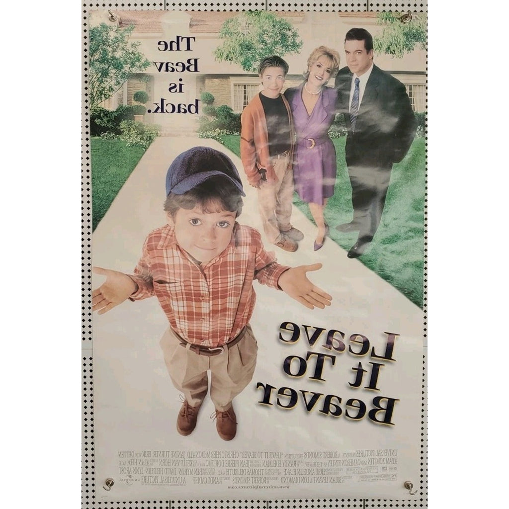 1997 Leave It To Beaver Movie Poster VHS Movie Release Giant 40x27 Advertising