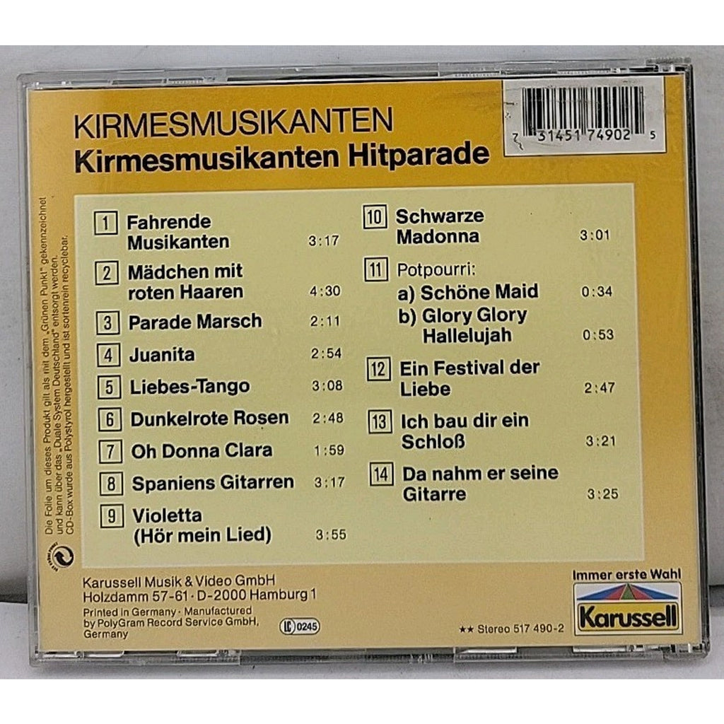Kirmes Musikanten Hitparade CD