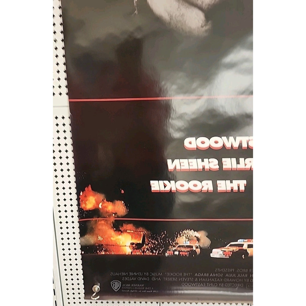 The Rookie Movie Poster 2 Sided Original 27x40 Clint Eastwood Charlie Sheen