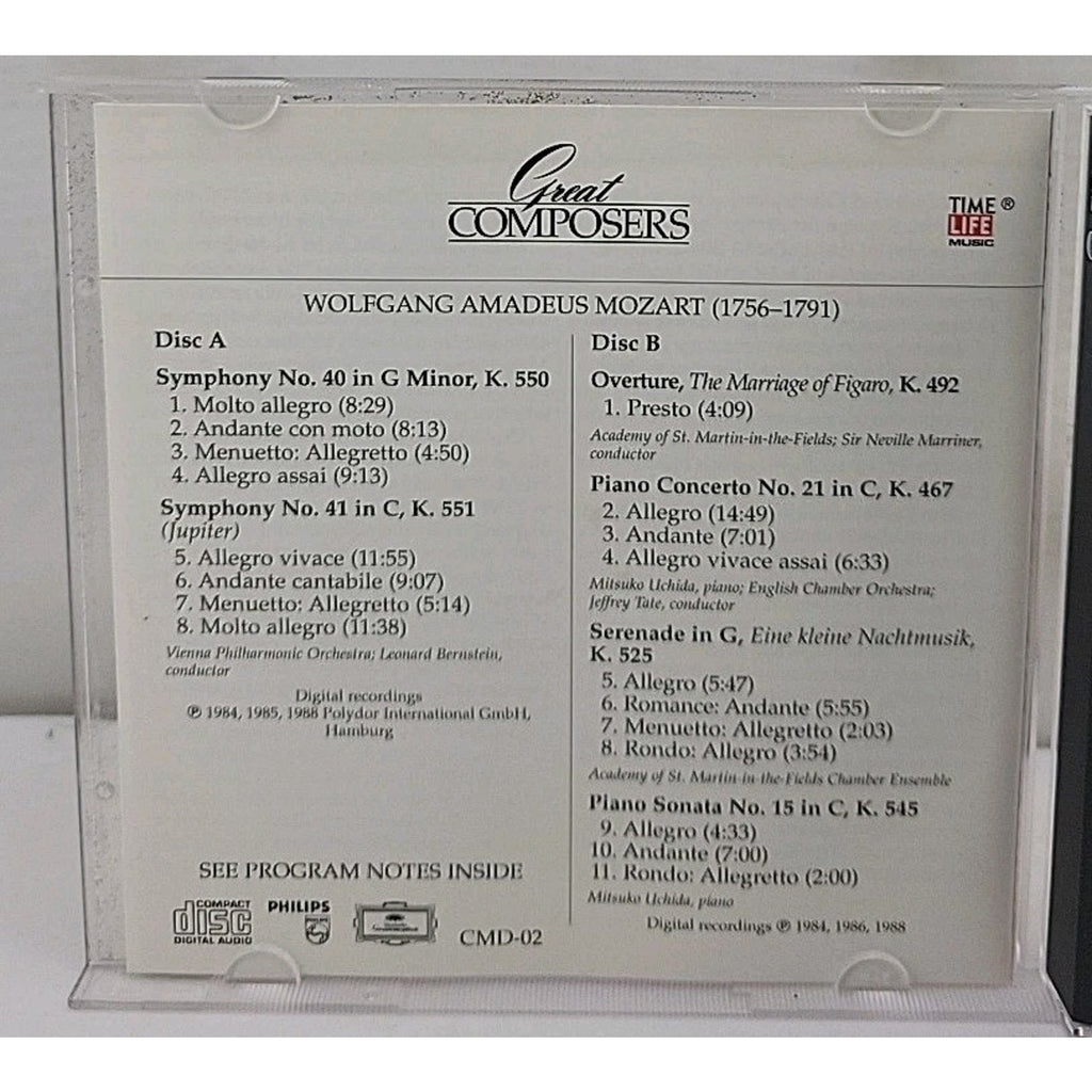 Great Composers Mozart 2 CDs Set