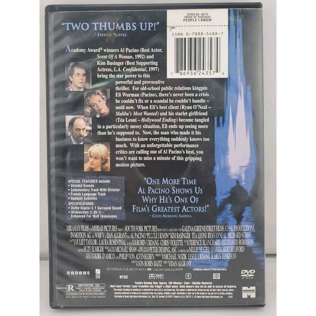 People I Know (DVD, 2002)