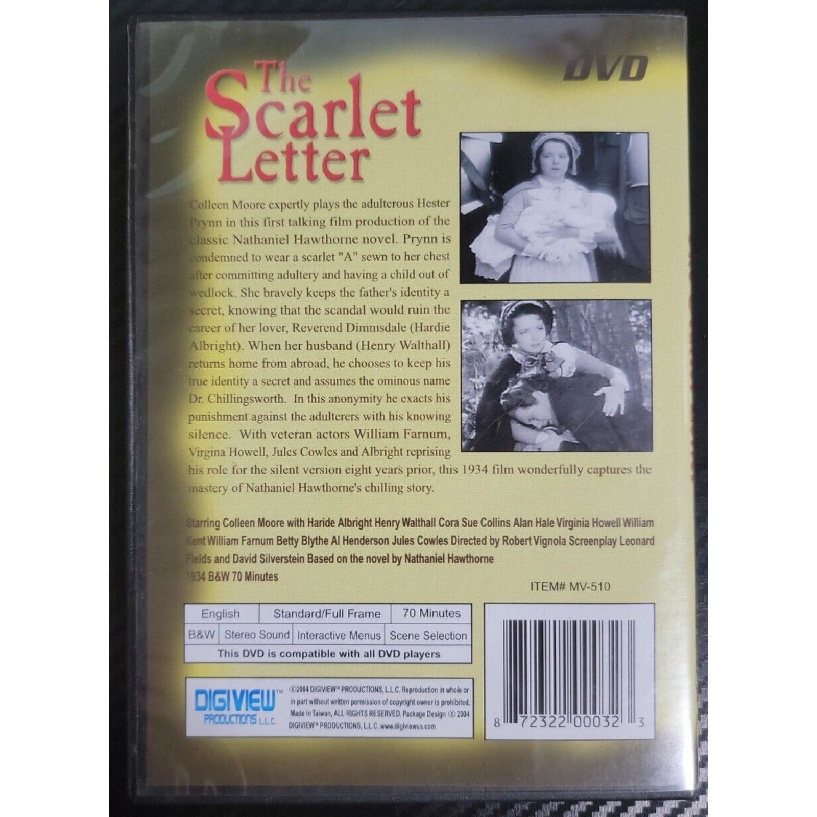 The Scarlet Letter (1934) (DVD)