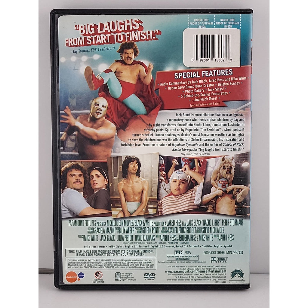 Nacho Libre (DVD, 2006, Special Edition/ Full Screen/ Checkpoint)