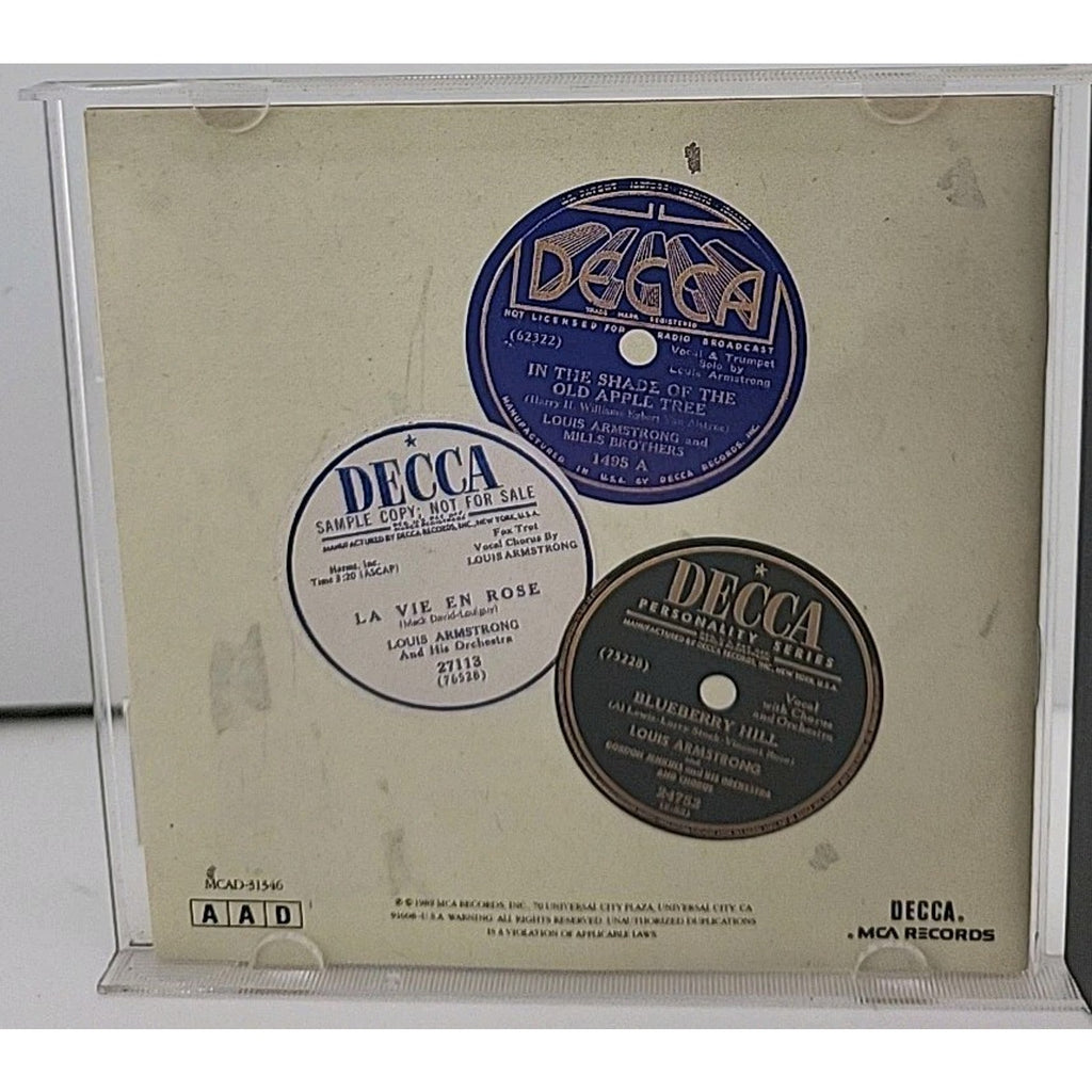 No. 1 Best of the Decca Years by Louis Armstrong (CD, 1989)