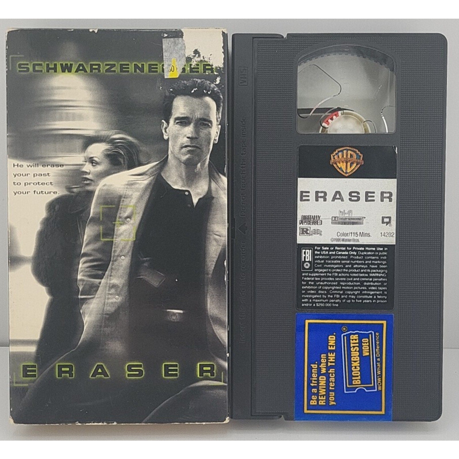 Eraser / Movie (VHS, 1996) *Acceptable*