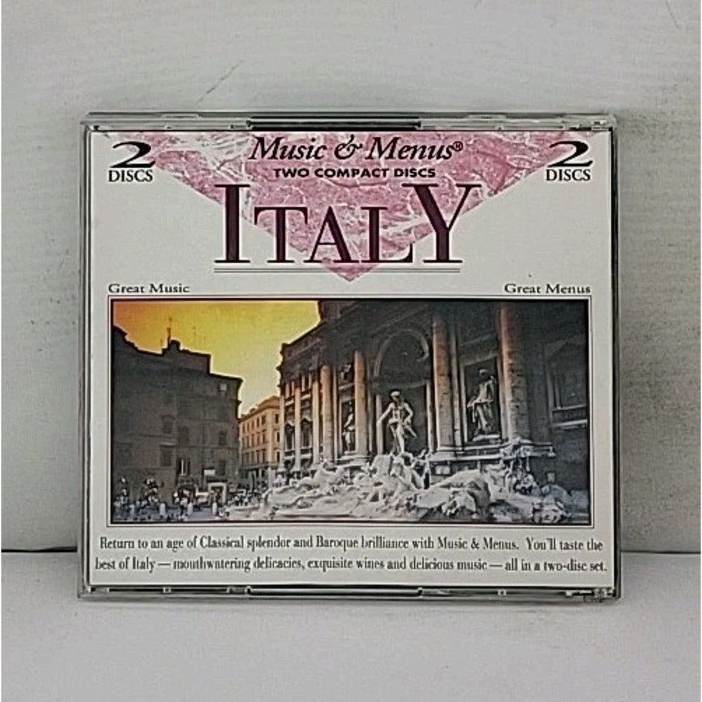 Italy Music & Menus CD. Disc 1 Music Of The Country, Disk 2 Classical Interludes