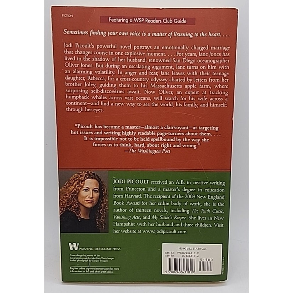 Songs of the Humpback Whale : A Novel by Jodi Picoult (2001, Trade Paperback)