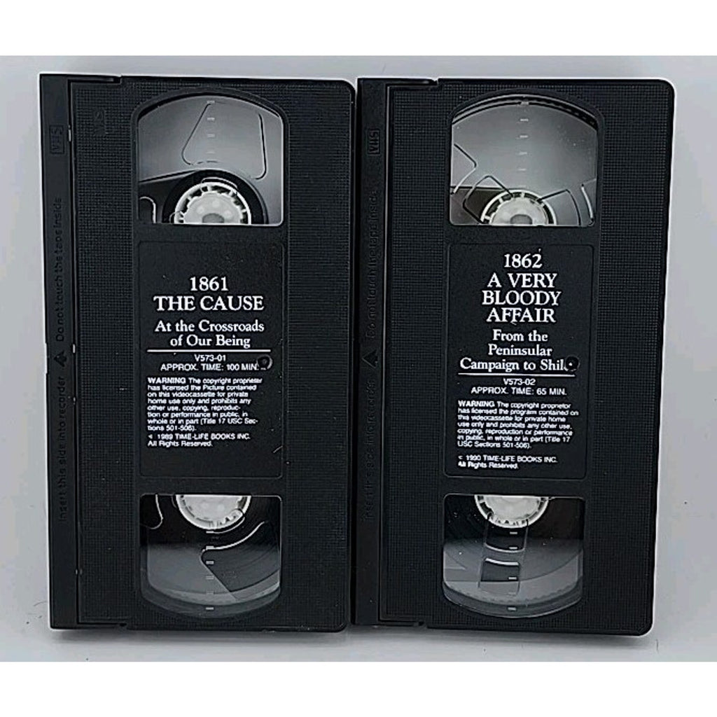 The Civil War Set Of 9 VHS Tapes 1861-1865 By Ken Burns Time Life Video