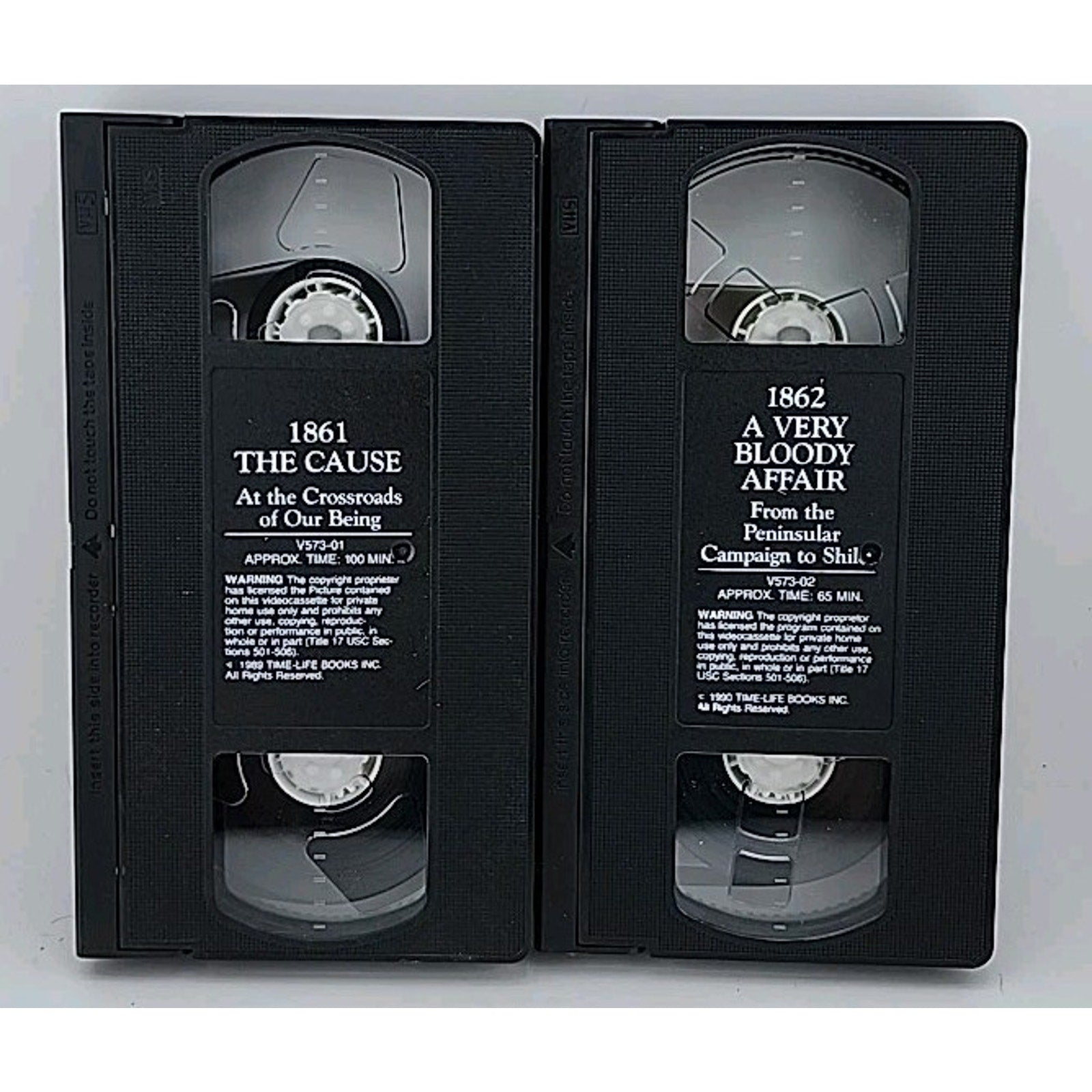 The Civil War Set Of 9 VHS Tapes 1861-1865 By Ken Burns Time Life Video