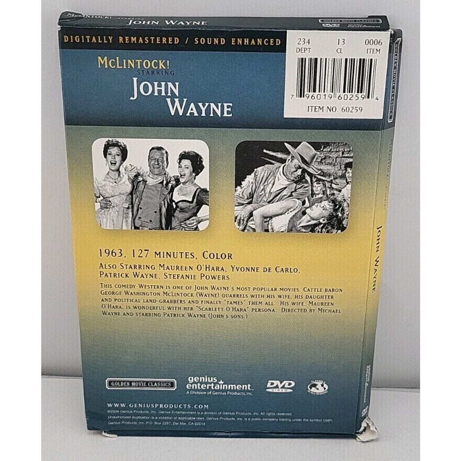 McLintock! Starring John Wayne DvD