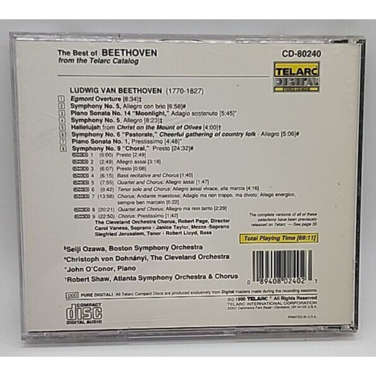 Best of Beethoven by Ludwig van Beethoven (CD, 1990)