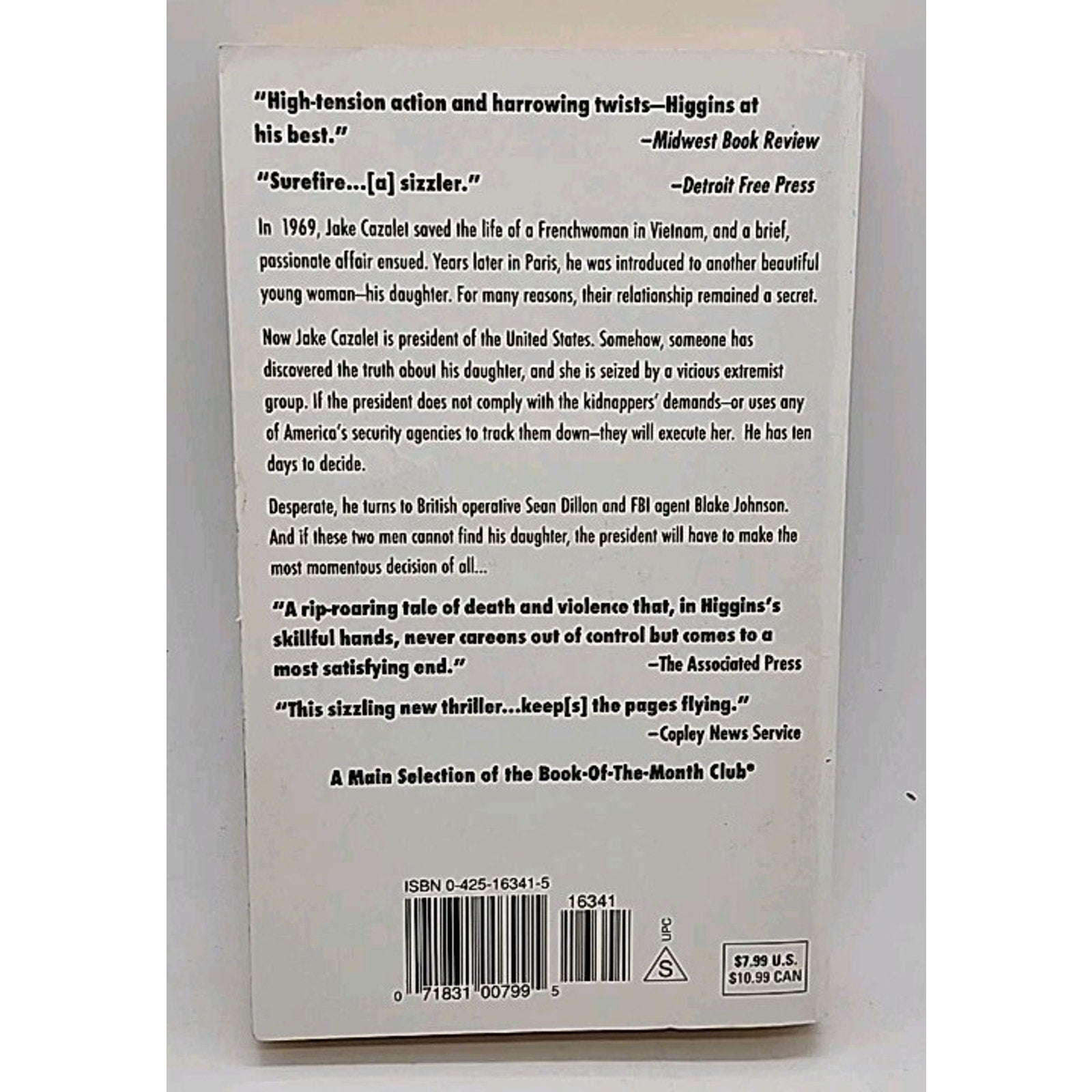 President's Daughter by Jack Higgins (1998, Uk- a Format Paperback)