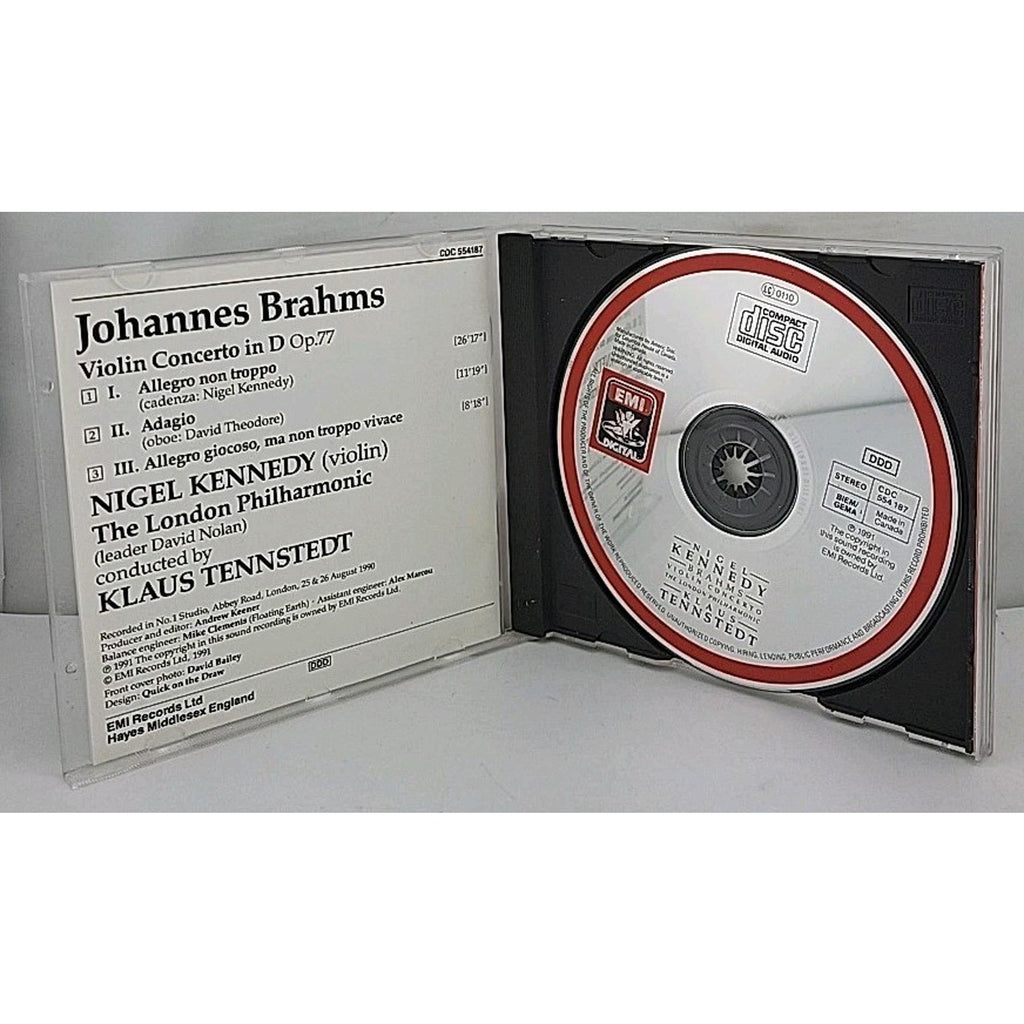 Brahms Violin Concerto Nigel Kennedy Klaus Tennstedt CD 1991 EMI