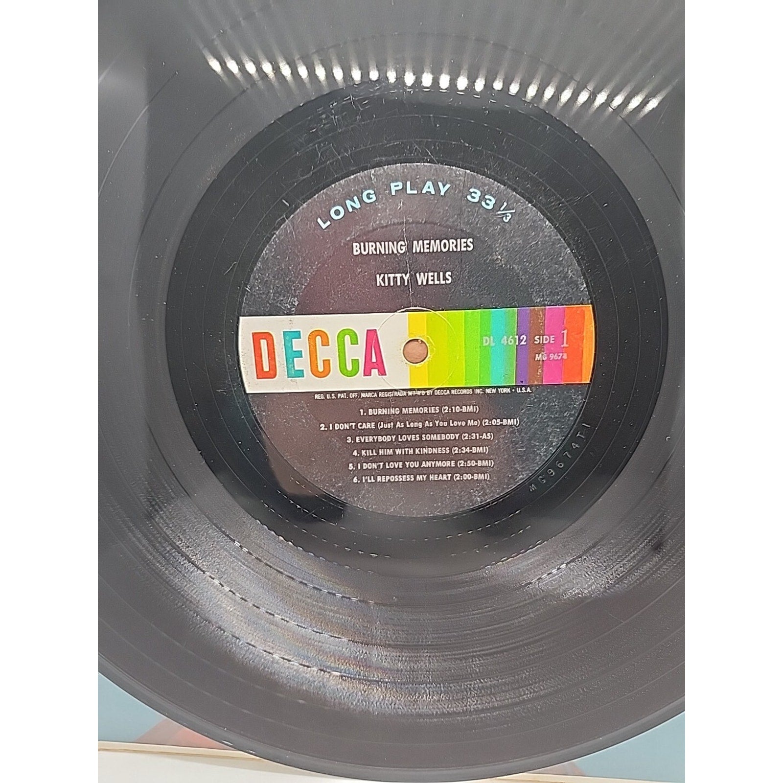 Kitty Wells Burning Memories (Record)