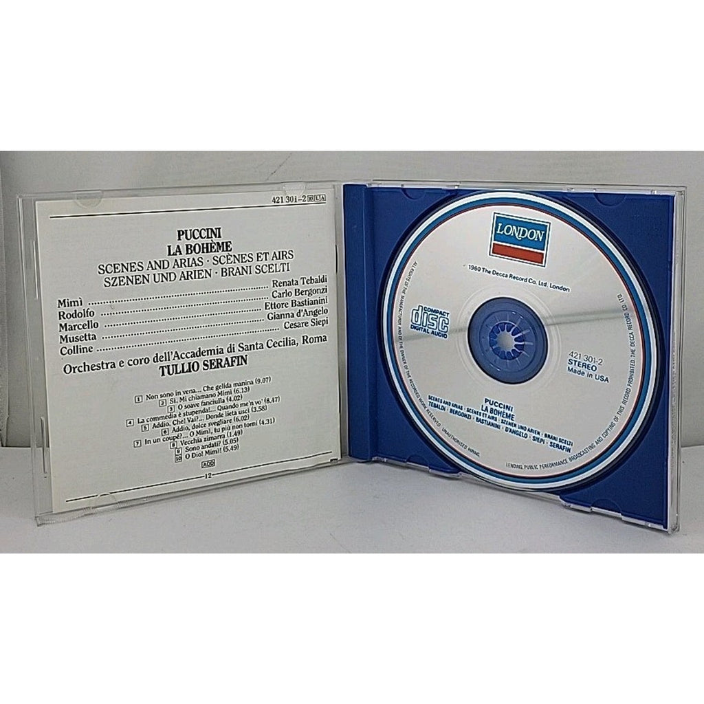 Giacomo Puccini - La Boheme- Scenes and Arias (CD, 1988)