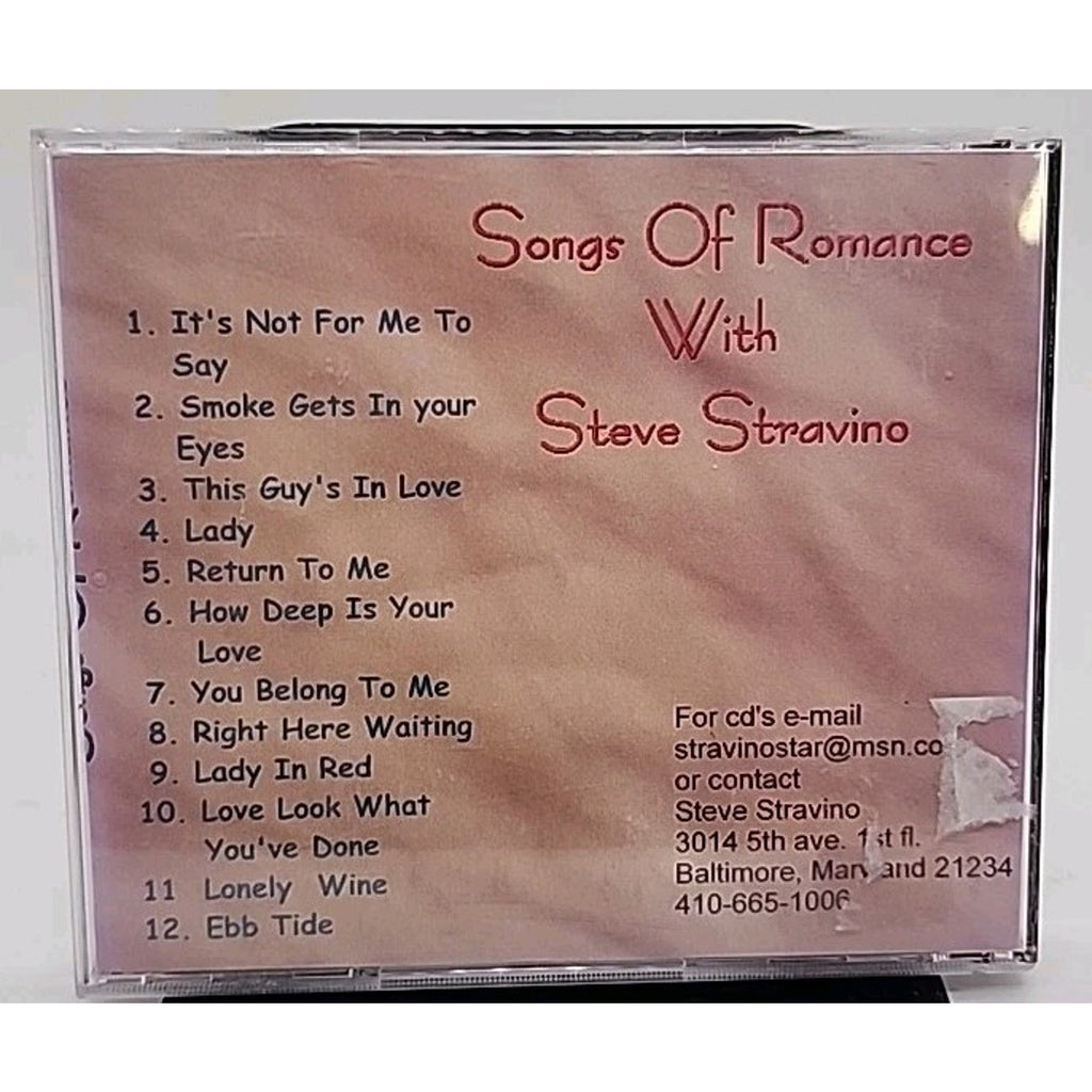 Steve Stravino - Songs Of Romance With (CD)