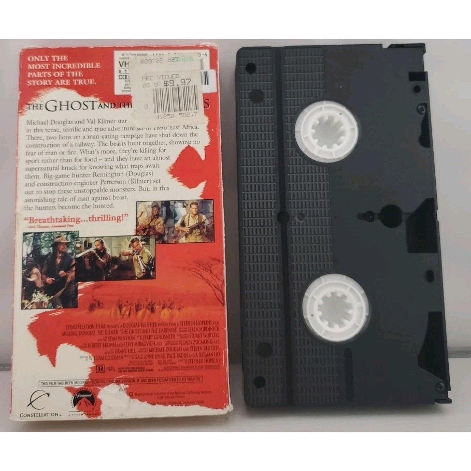 The Ghost and the Darkness (VHS, 1997)