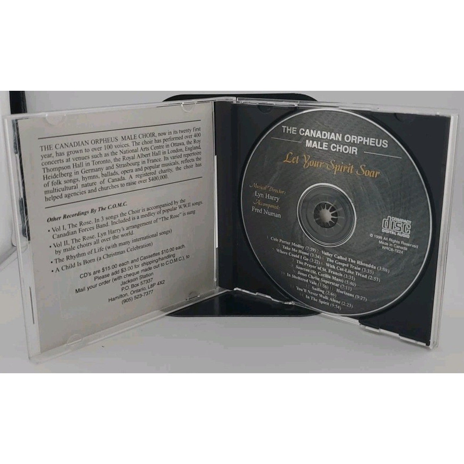 Let Your Spirit Soar CD - The Canadian Orpheus Male Choir