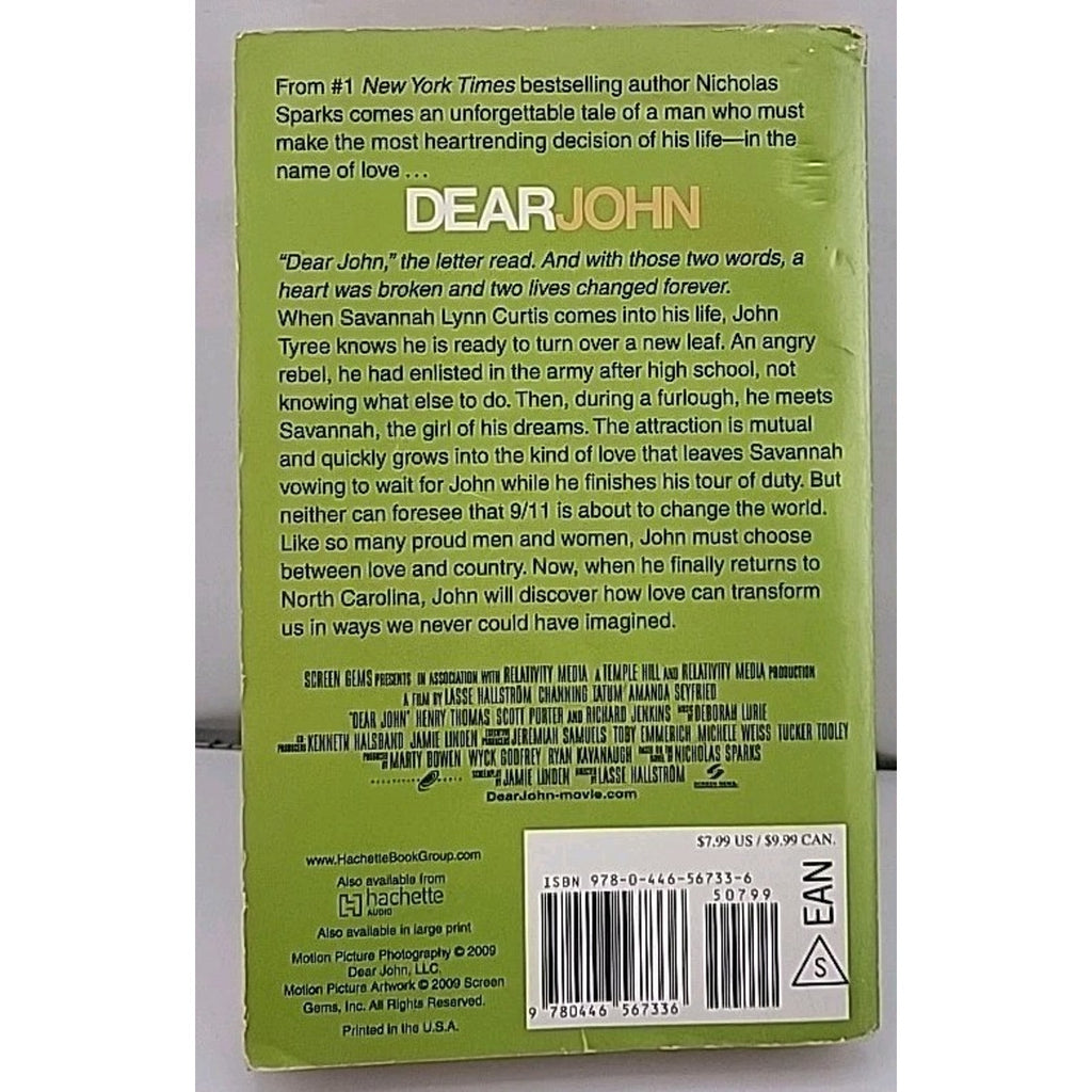 Dear John by Nicholas Sparks (2009, Mass Market)