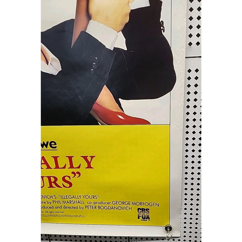 Illegally Yours 1988 Home Video Movie Poster 25X38 Rolled 1 Sheet Rob Lowe