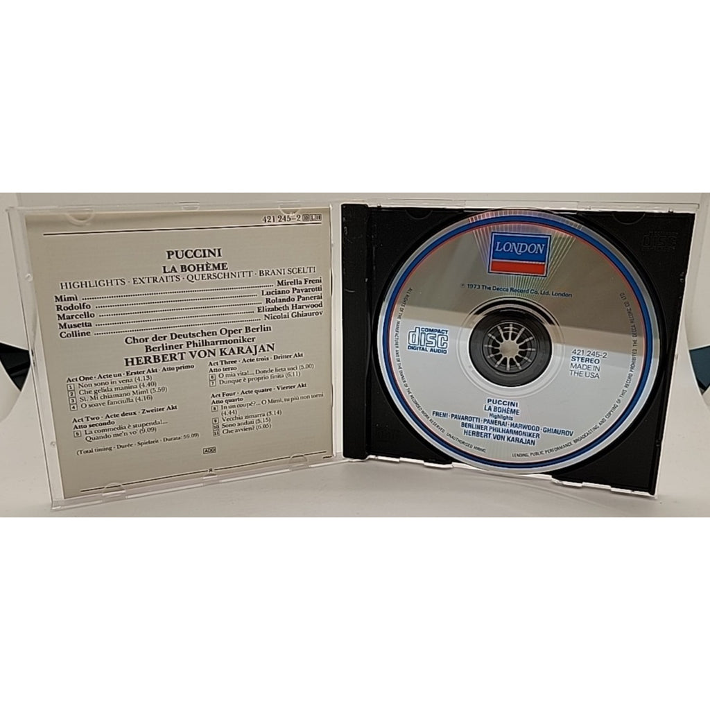 La Boheme Hts by Mirella Freni (CD, 1990)