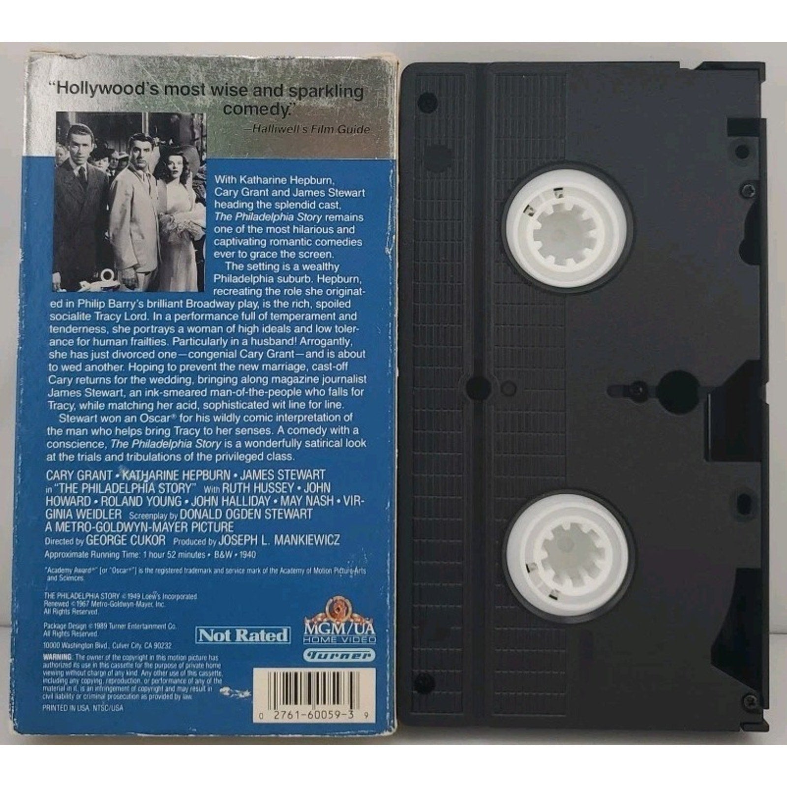 The Philadelphia Story (VHS, 1995, Black White) Red Label