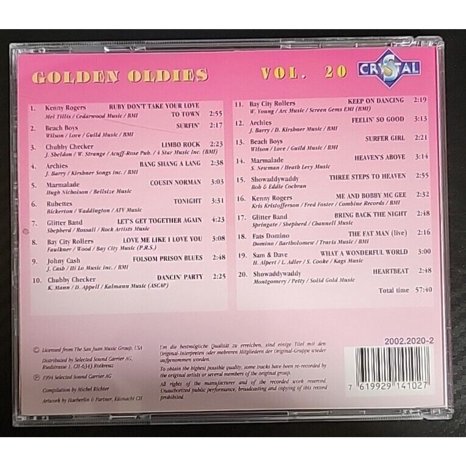 Golden Oldies Vol. 20 (CD)