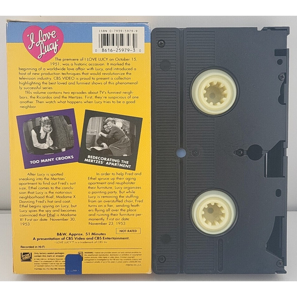 The I Love Lucy Collection - Vol. 23 - Too Many Crooks / Redecorating the M VHS