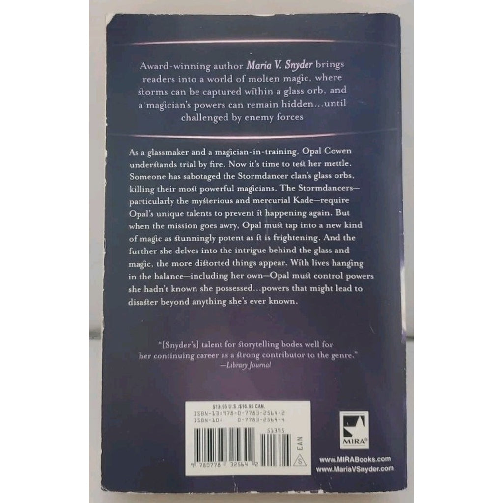 Storm Glass by Maria V. Snyder (2009, Trade Paperback)