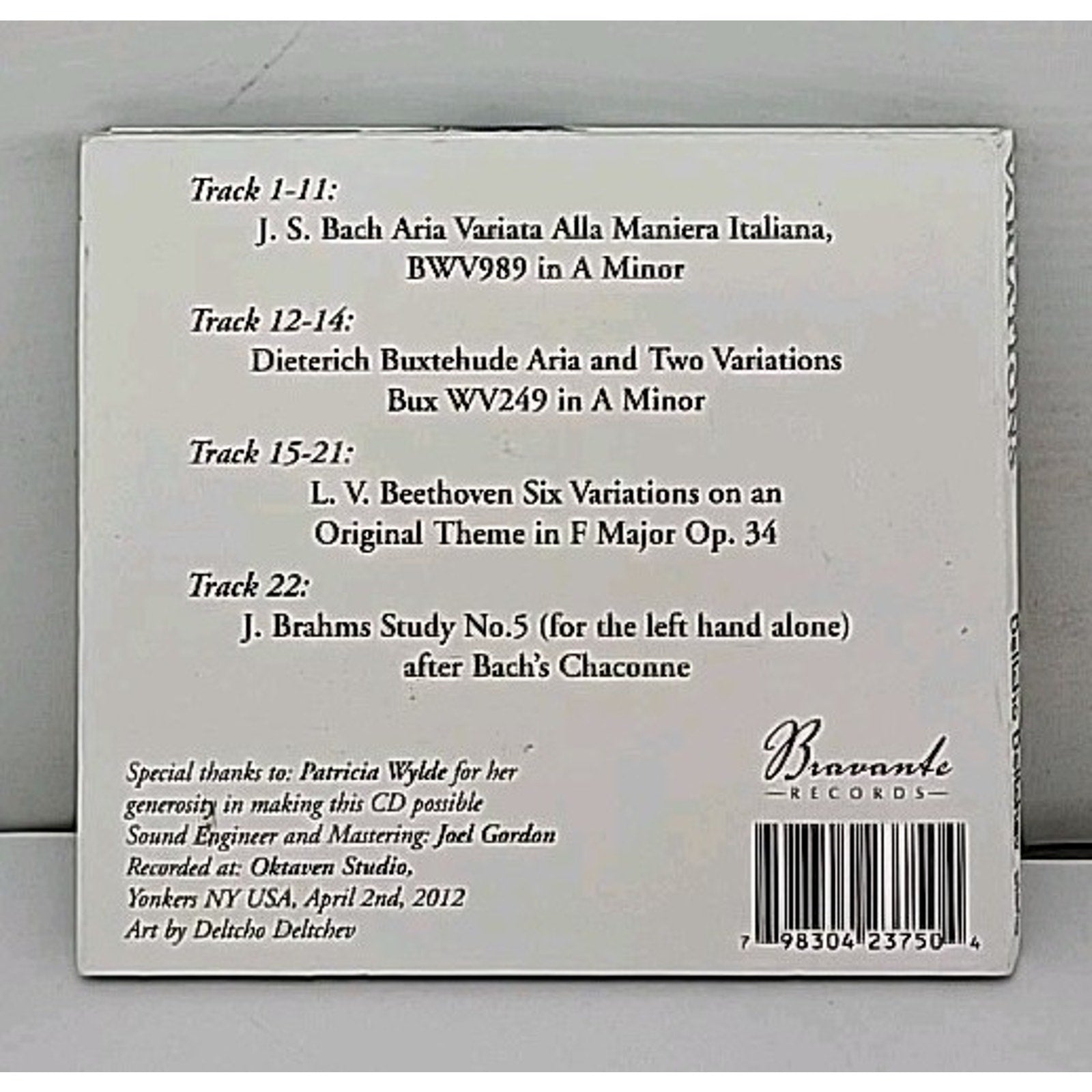 Variations - Deltcho Deltchev Piano CD